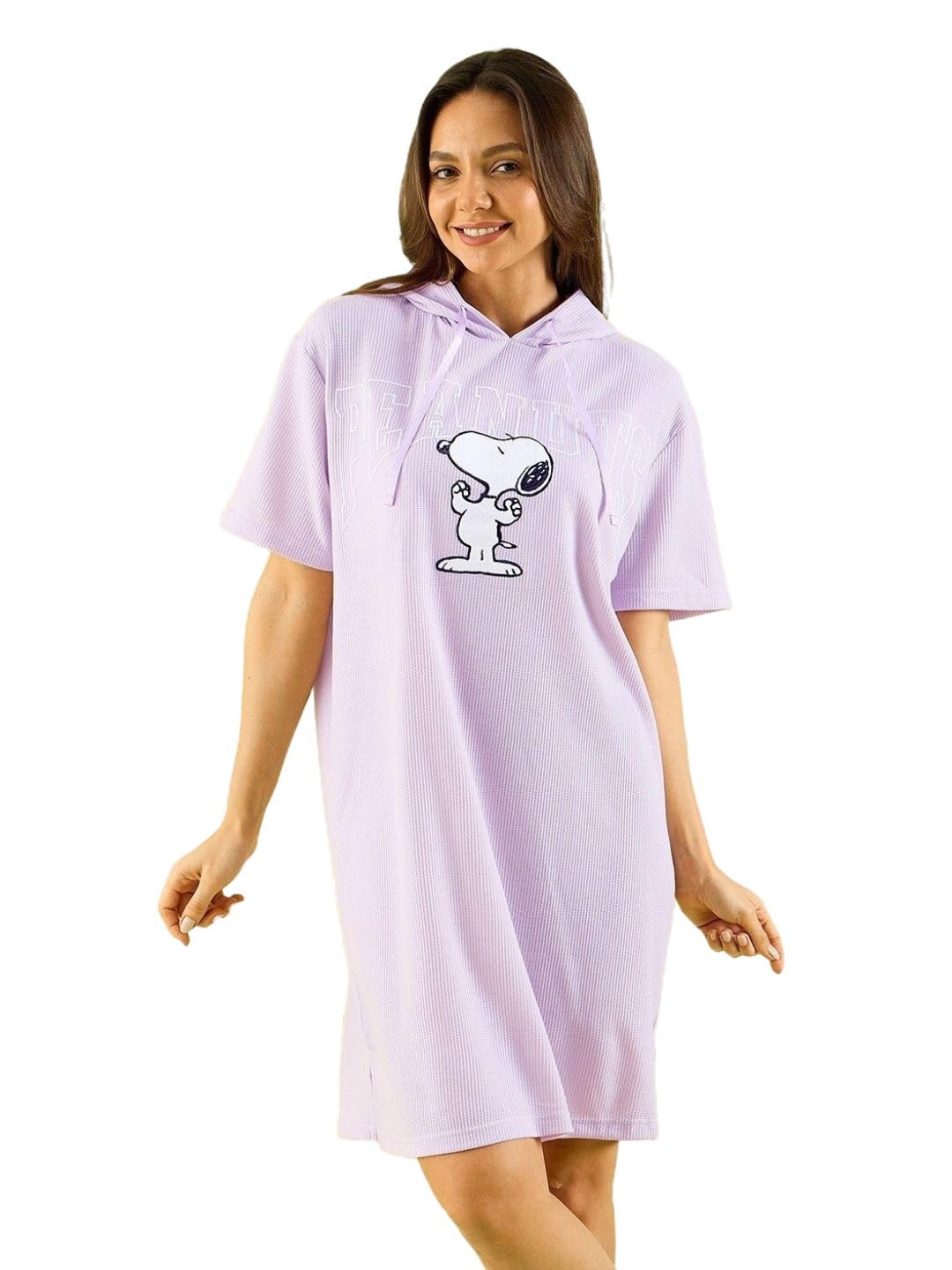 Sweet Dreams Women's Satin Maxi Casual Regular Nightgown (OCW-3691 Lilac Snow_Peach_XL)