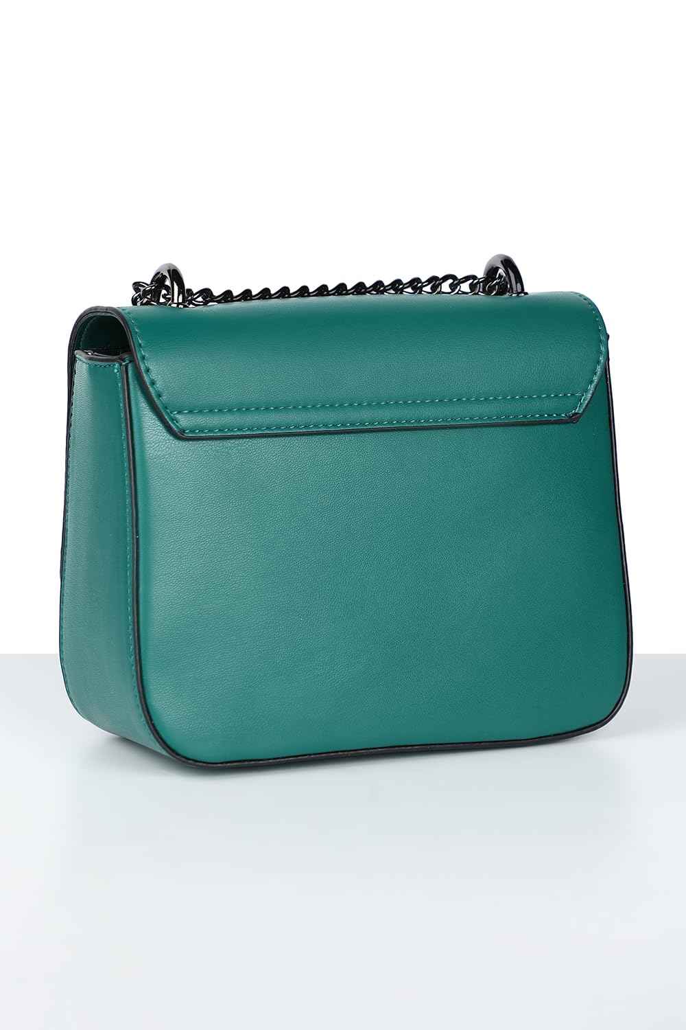 Allen Solly Women's Solid Sling Bag,Teal