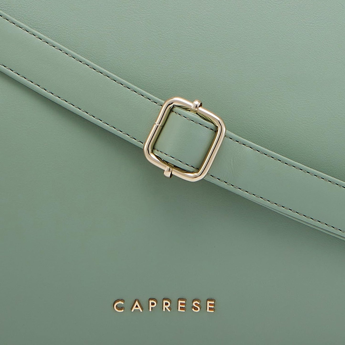 Caprese Capri Solid Mint Faux Leather Large Satchel Handbag