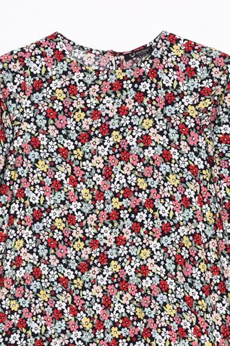 Allen Solly Girls Multi-Coloured Printed Regular Fit Casual Dress