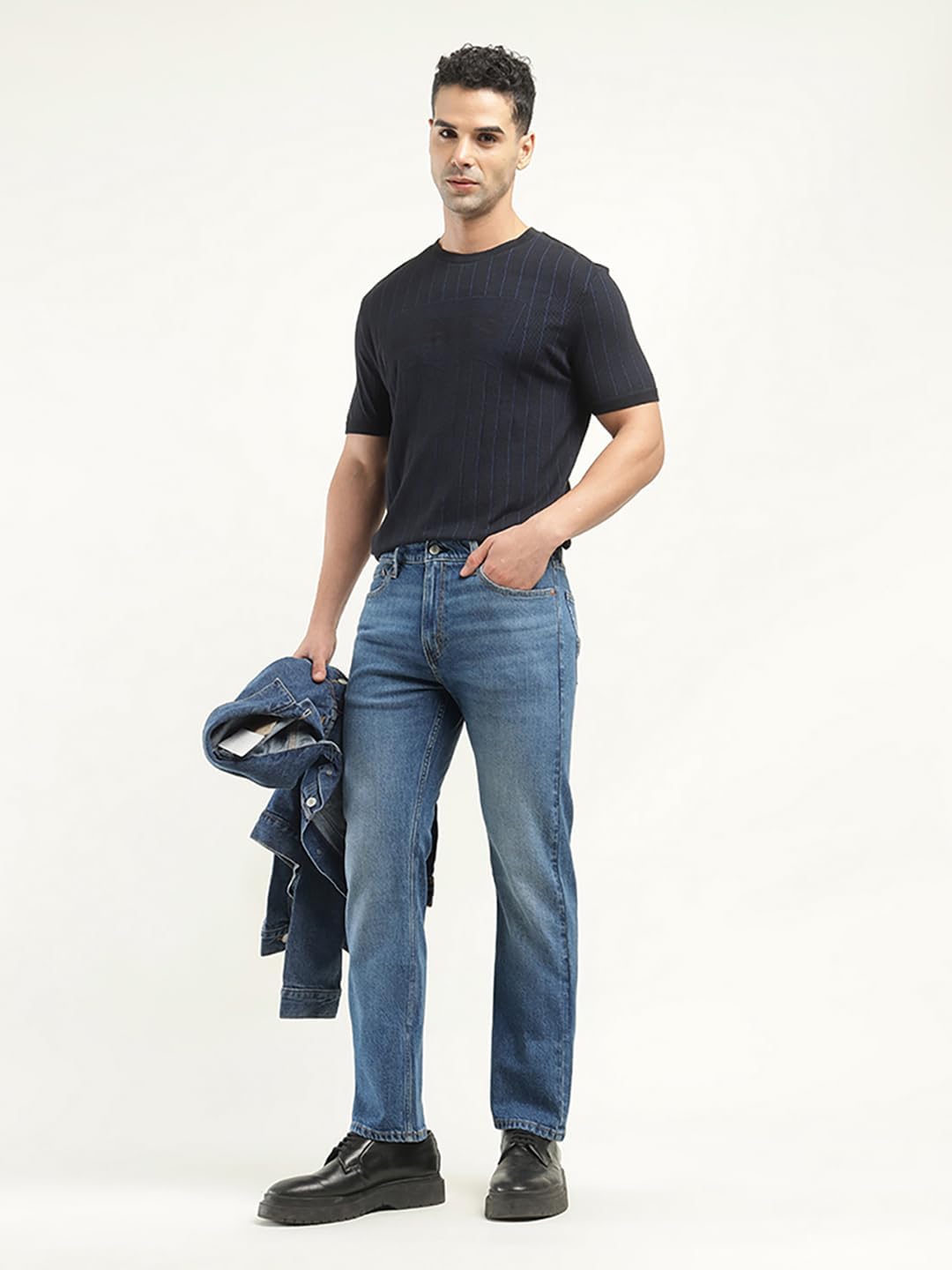 Levi's Men's Fitted Mid Rise Jeans (0038I-0010_Indigo, 32