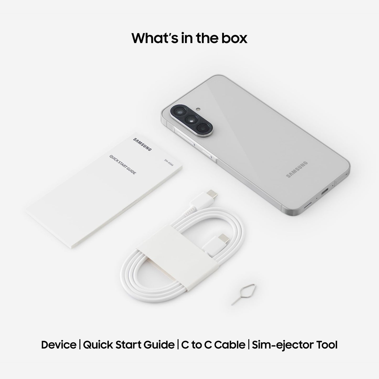 Samsung Galaxy A56 5G (Awesome Light Gray, 8GB, 256GB) | Awesome Intelligence: Circle to Search, Intelligent Editing | Awesome 6 OS & 6 Years Security Updates | IP67