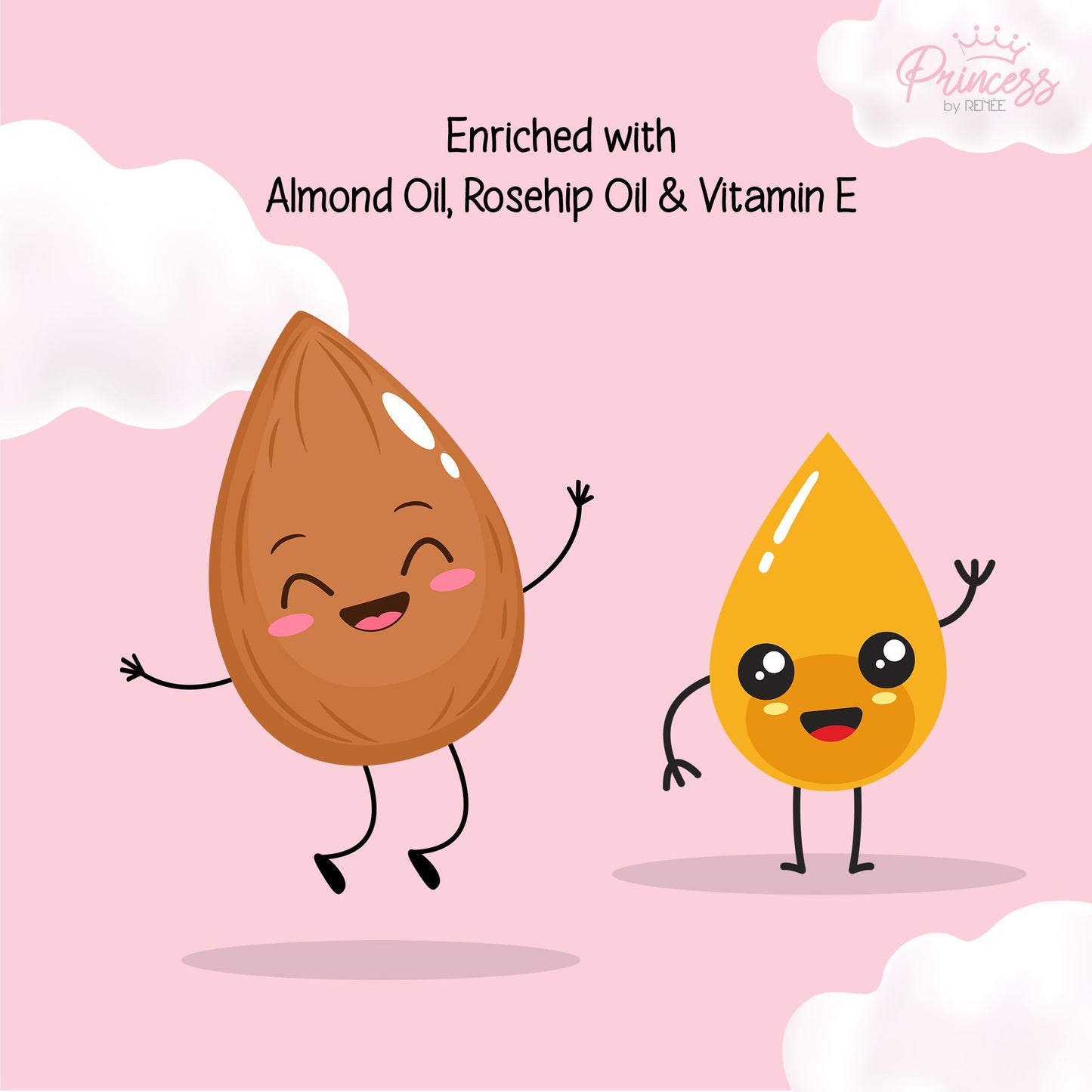 Princess By RENEE Sugar Sparkles Colour Changing Lip Gloss | For Pre-Teens | PH-Activated | Lightweight | Non-sticky & Non-Drying Formula with Shimmery Effect | For Soft & Supple Lips | Vitamin E Infused | 4 Ml