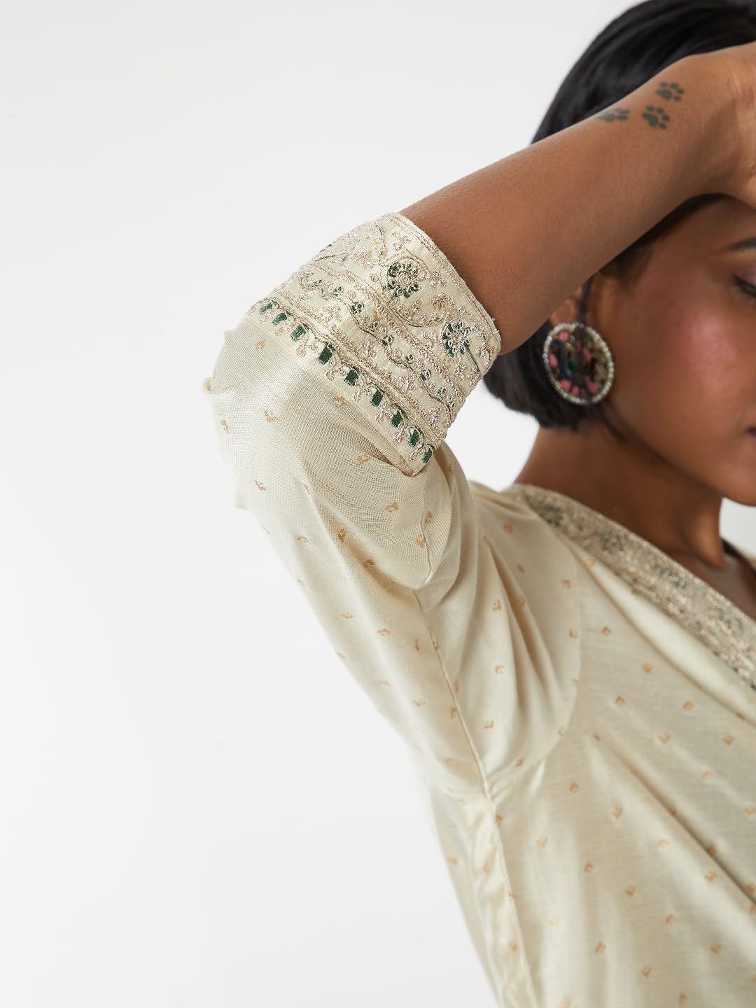 Max Women's Polyester Blend Kurta Set