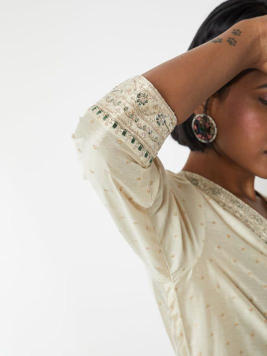 Max Women's Polyester Blend Kurta Set