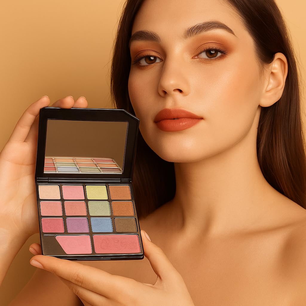 MEGAGA USA Professional Makeup Palette – 30 Long-Wear Shades for Artists & Everyday Glam