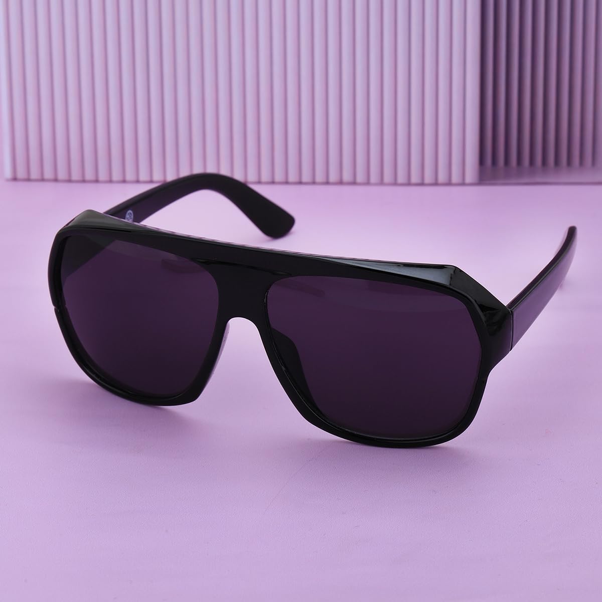 Carlton London Black Toned with Polycarbonate UV Protected Lens Oversized Sunglass for women