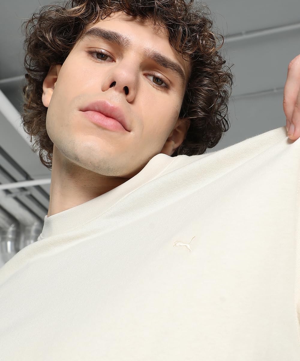 Puma Men's Solid Relaxed Fit Tees