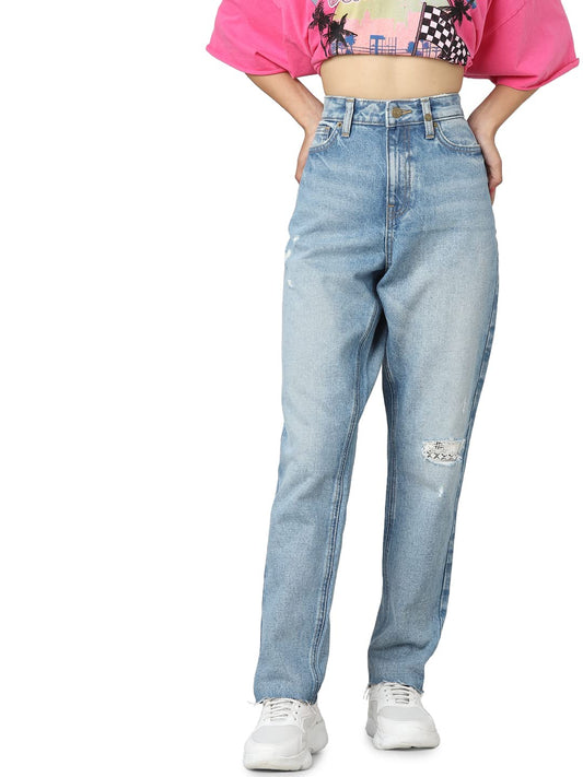 ONLY Straight Fit Jeans (273110401_Medium Blue Denim_32)