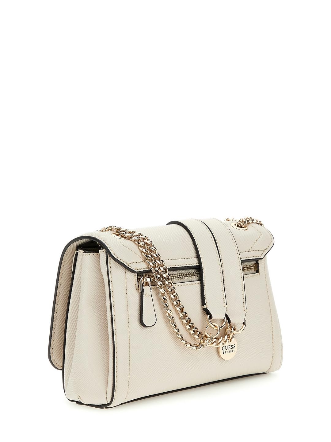 Guess Women's Beige Textured Crossbody Bag| Ladies Purse Handbags | Gift For Ladies