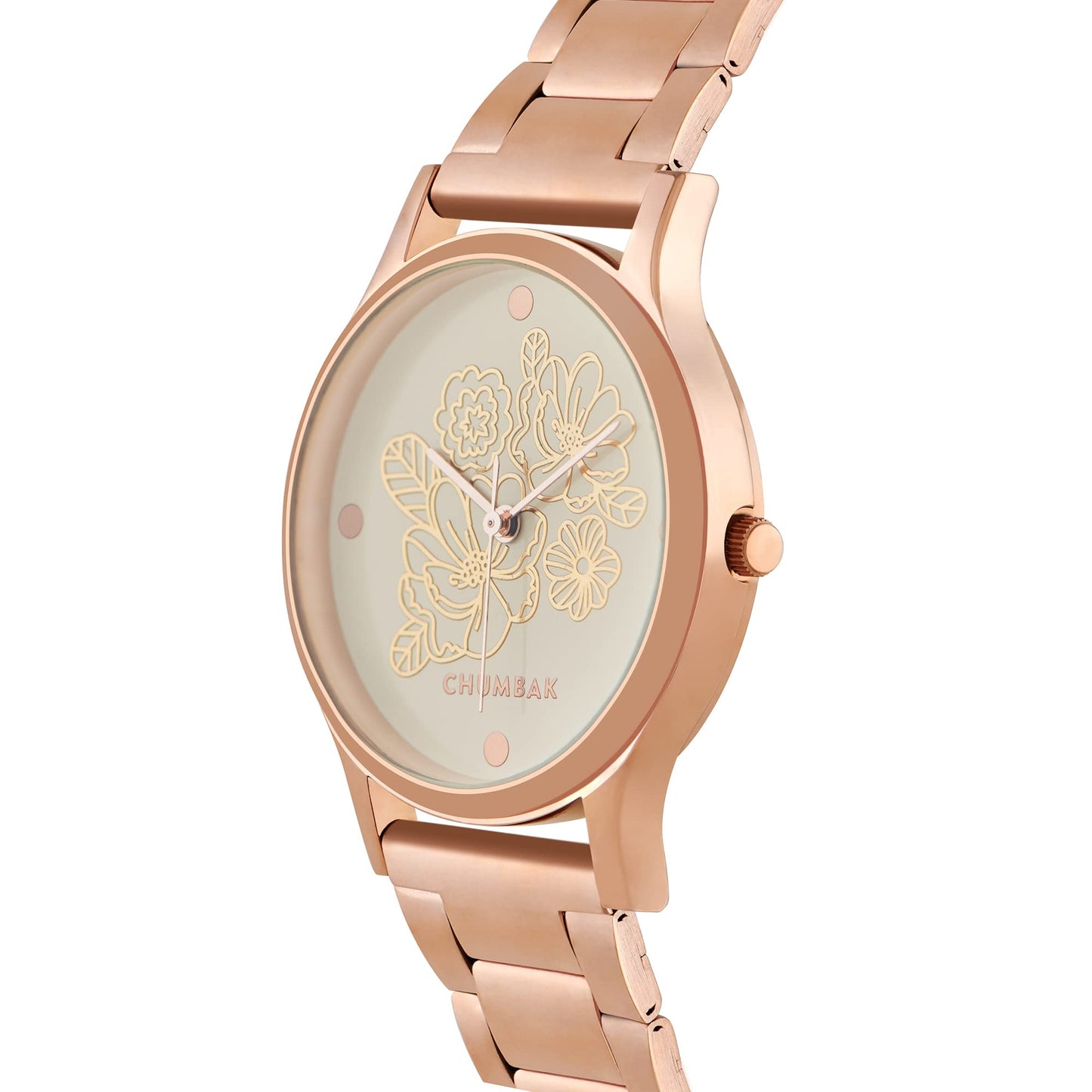 TEAL BY CHUMBAK Round Dial Analog Hand Watch for Women, Gifts for Women/Girls/Ladies, Stylish Fashion Watch for Casual/Work