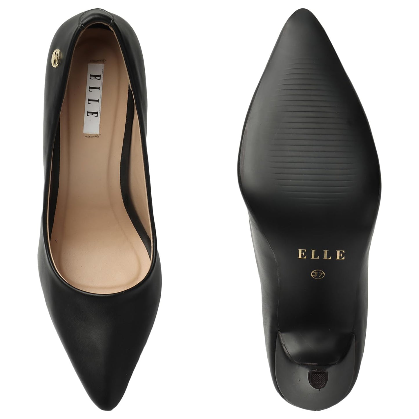 ELLE Women Pumps,Black,UK-4