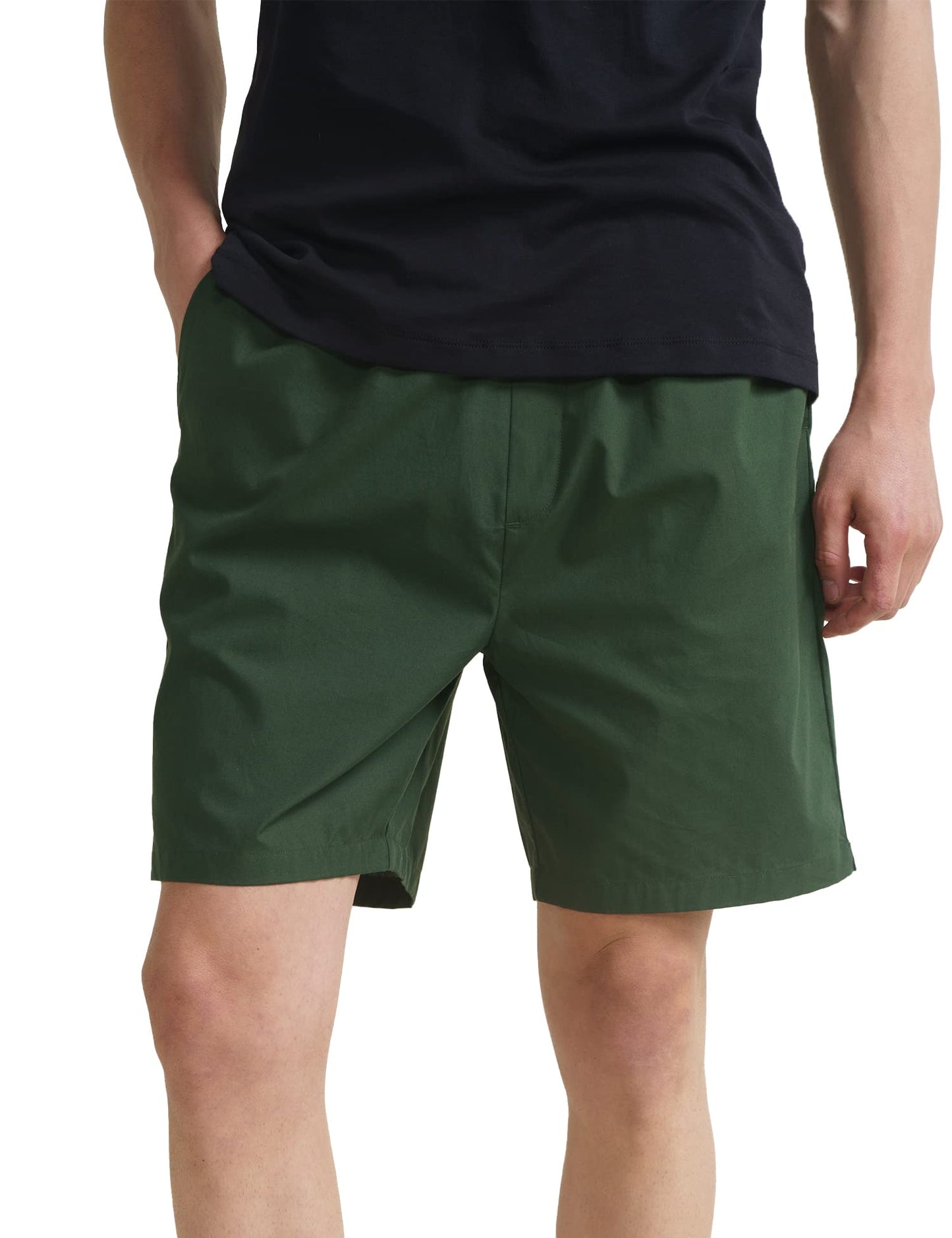 DAMENSCH Statement Ultra-Light Casual Lounge Shorts-Pack of 1-Forest Green-X-Large