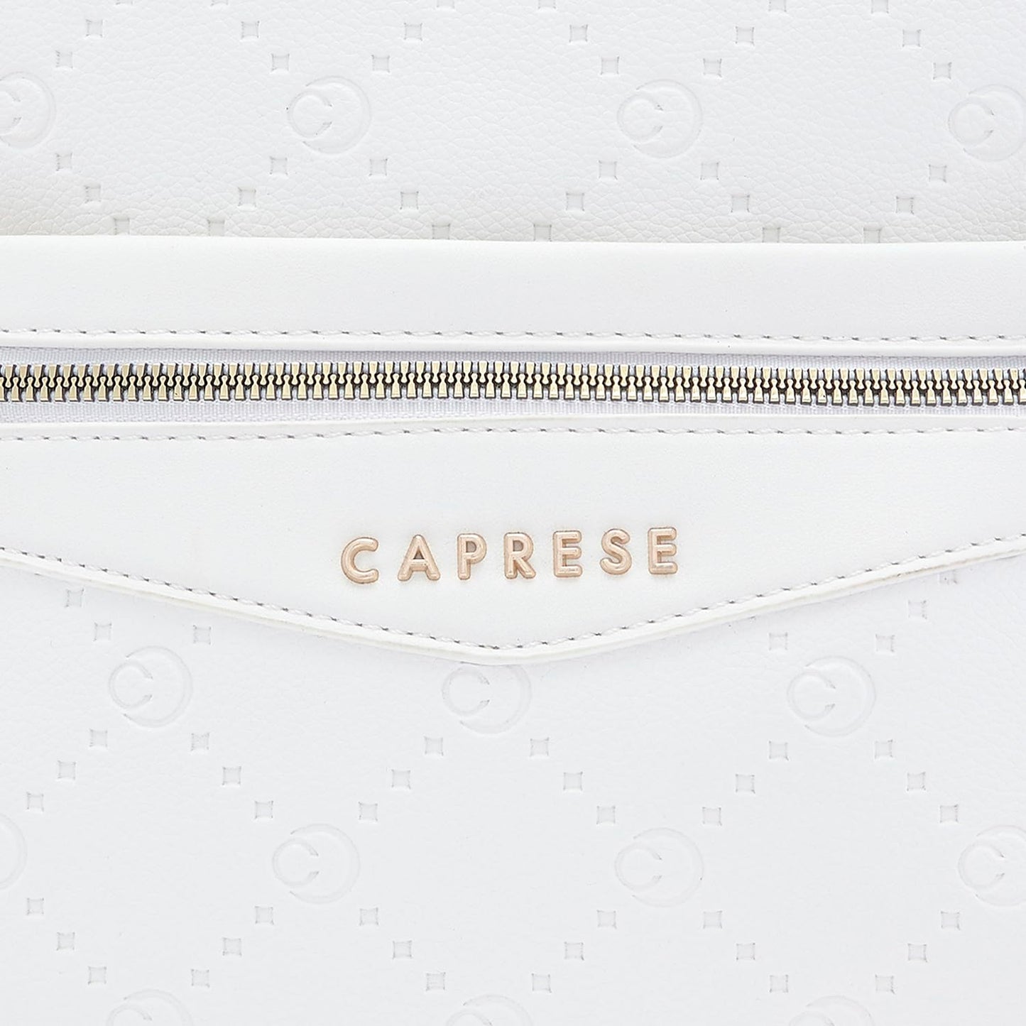 Caprese Brianna Fashion Backpack for Women (Medium, White)