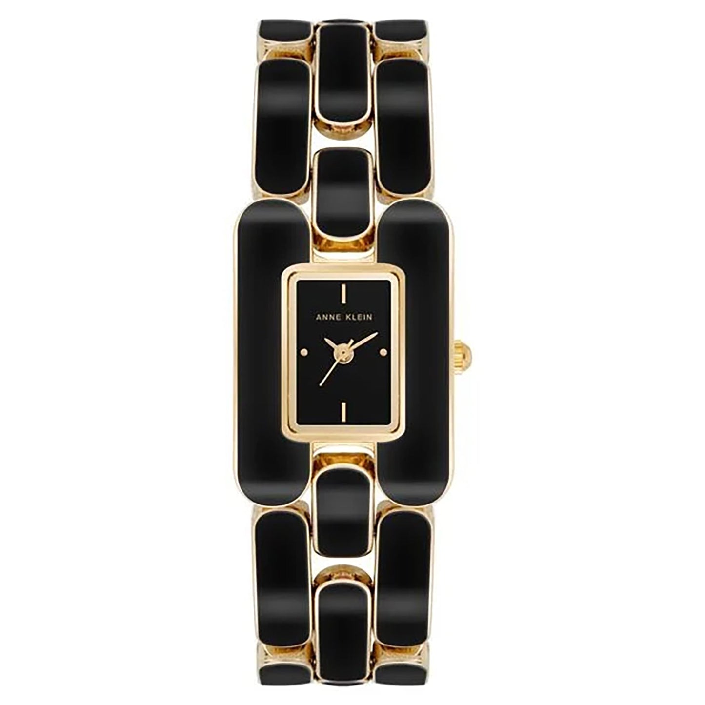 Anne Klein Quartz 22 mm Black Dial Ceramic Analog Watch for Women