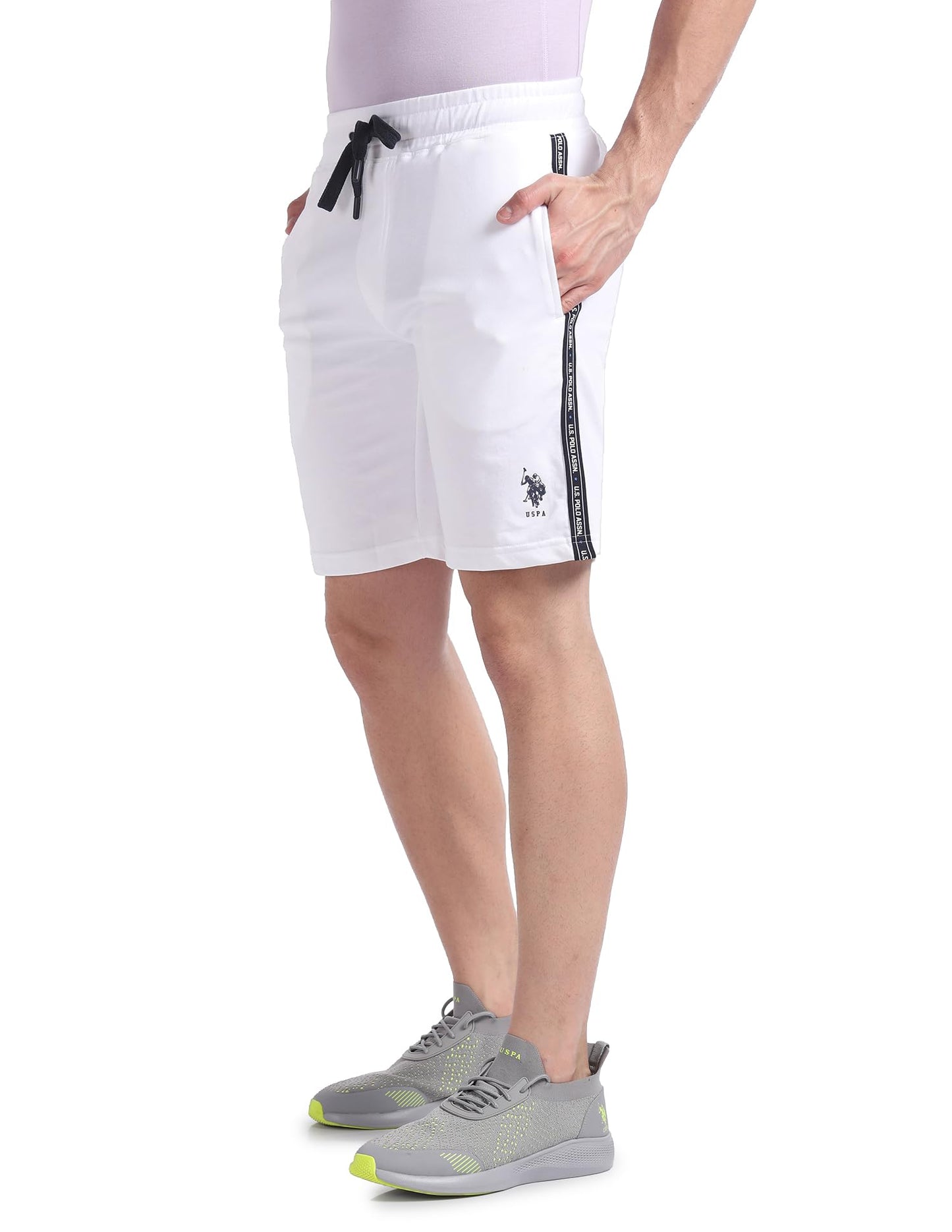 U.S. POLO ASSN. Men's Hybrid Shorts (LS003-PL_White