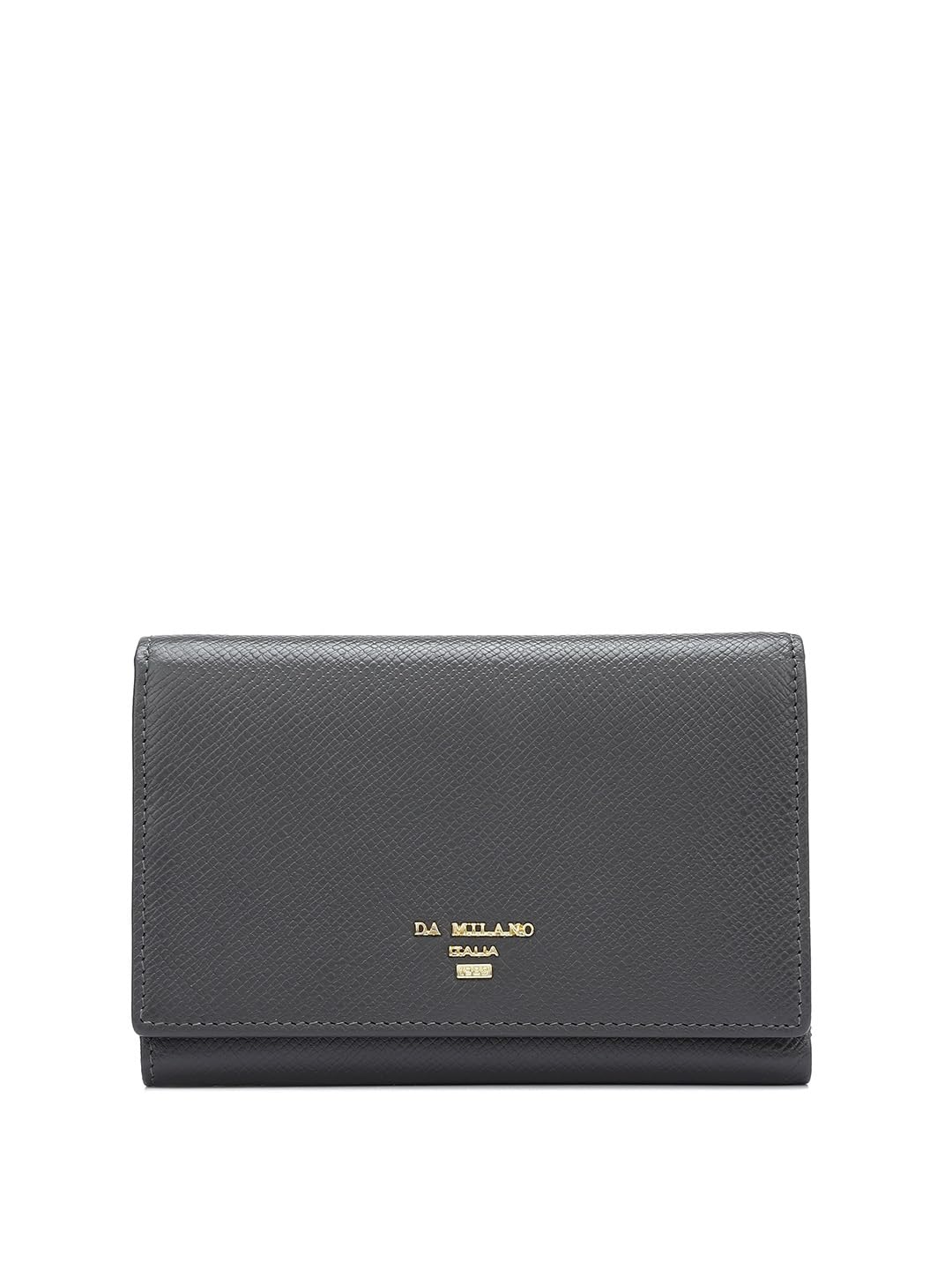 Da Milano Genuine Leather Grey Women Wallet (10328OL)