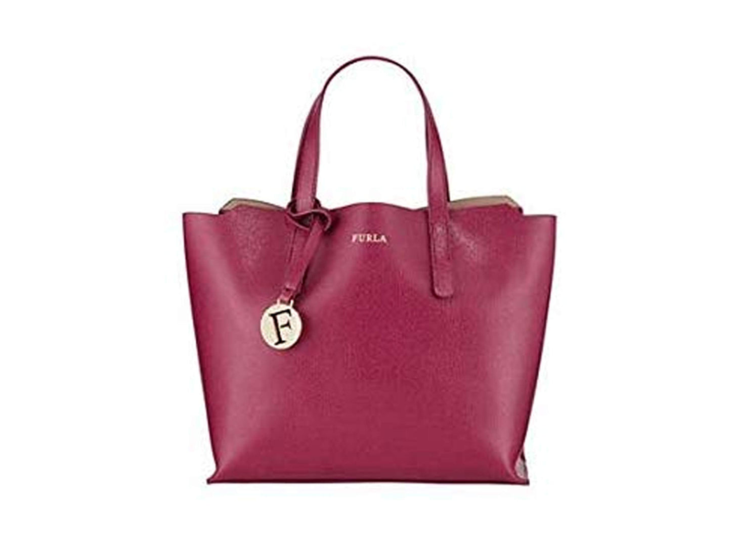 Furla Women's Tote Handbag, Saffiano Leather - Maroon, Maroon, Tote