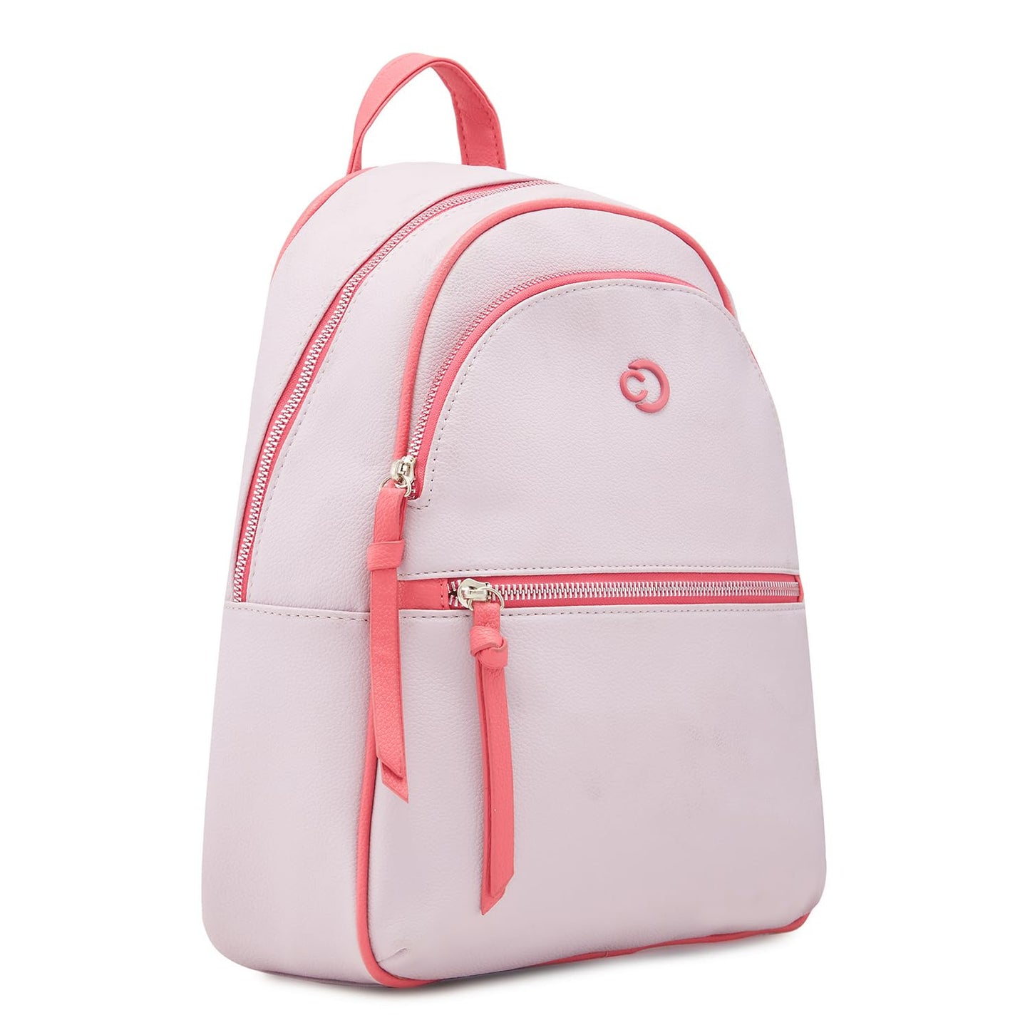 Caprese Mia Fashion Backpack Lilac Chic Dual-Color Backpack with Tassel Keychain, Ideal for College, Travel and Daily use