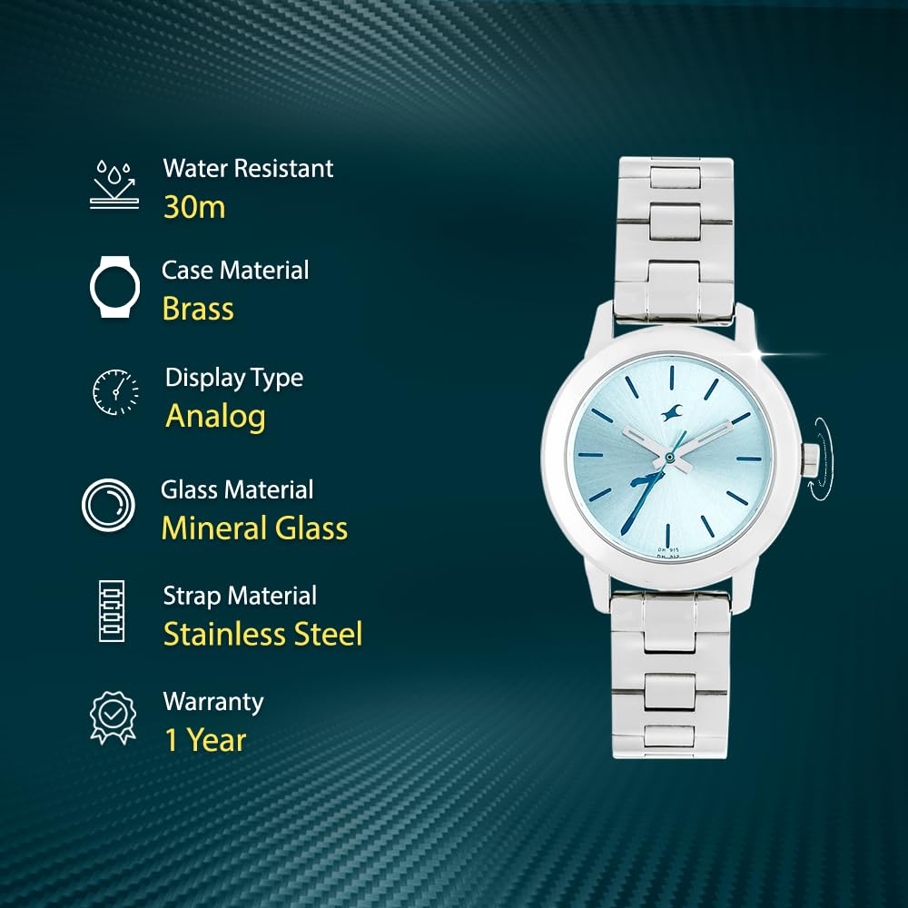 Fastrack Tropical Waters Analog Green Dial Women's Watch NM68008SM07/NN68008SM07