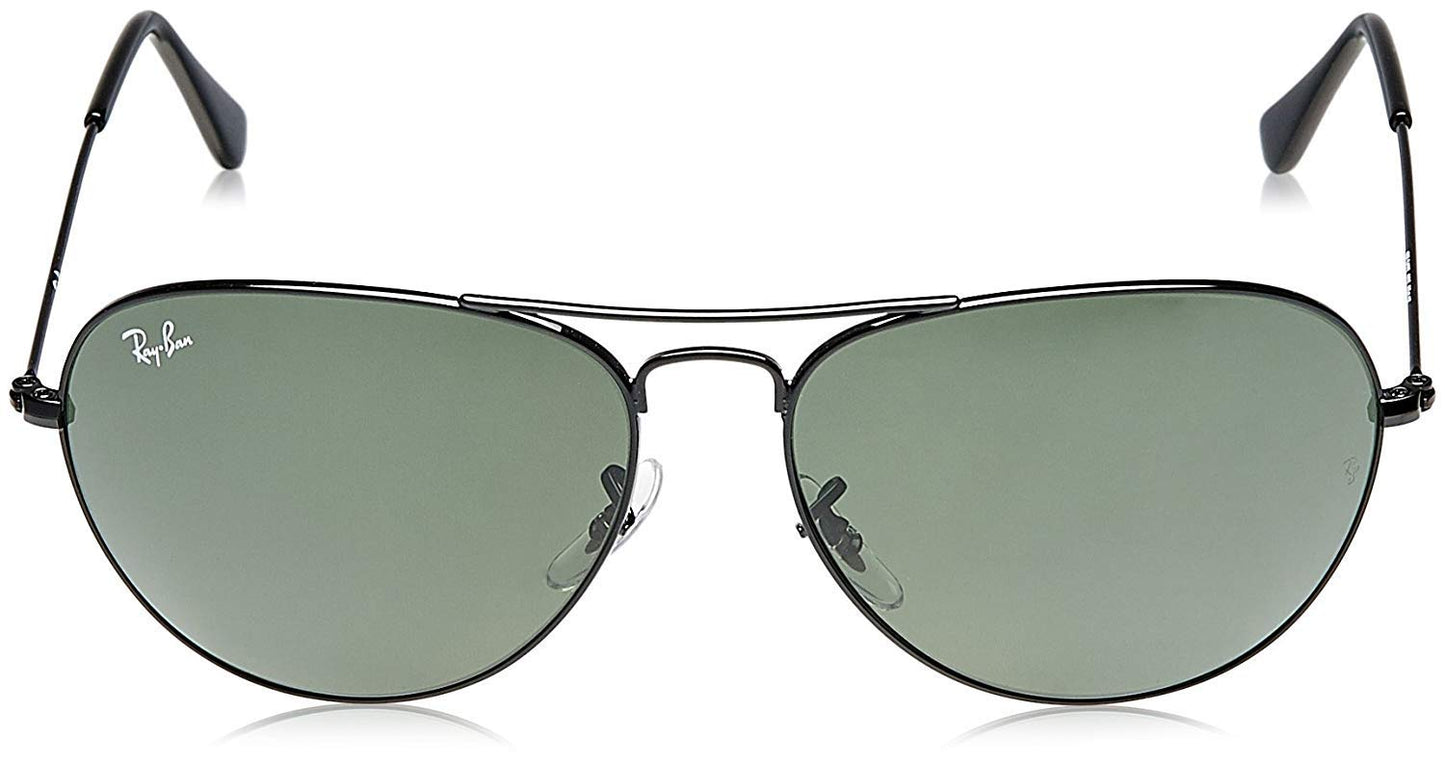 Ray-Ban UV Protected Pilot Sunglasses for Men( 0RB3432I|59 mm|Crystal Green)