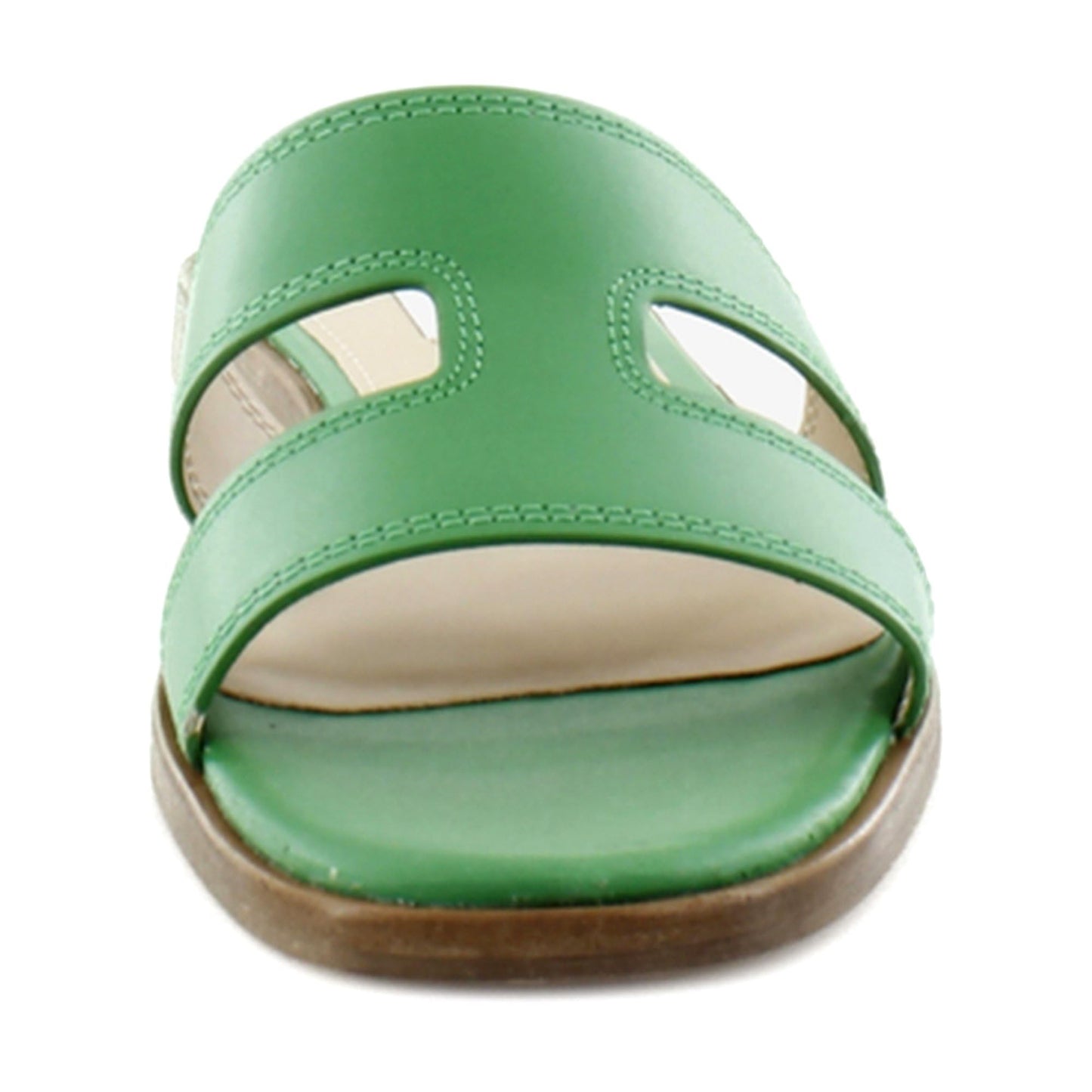 Steve Madden Women's Hadyn Slide Sandal, Light Green Leather, 7.5