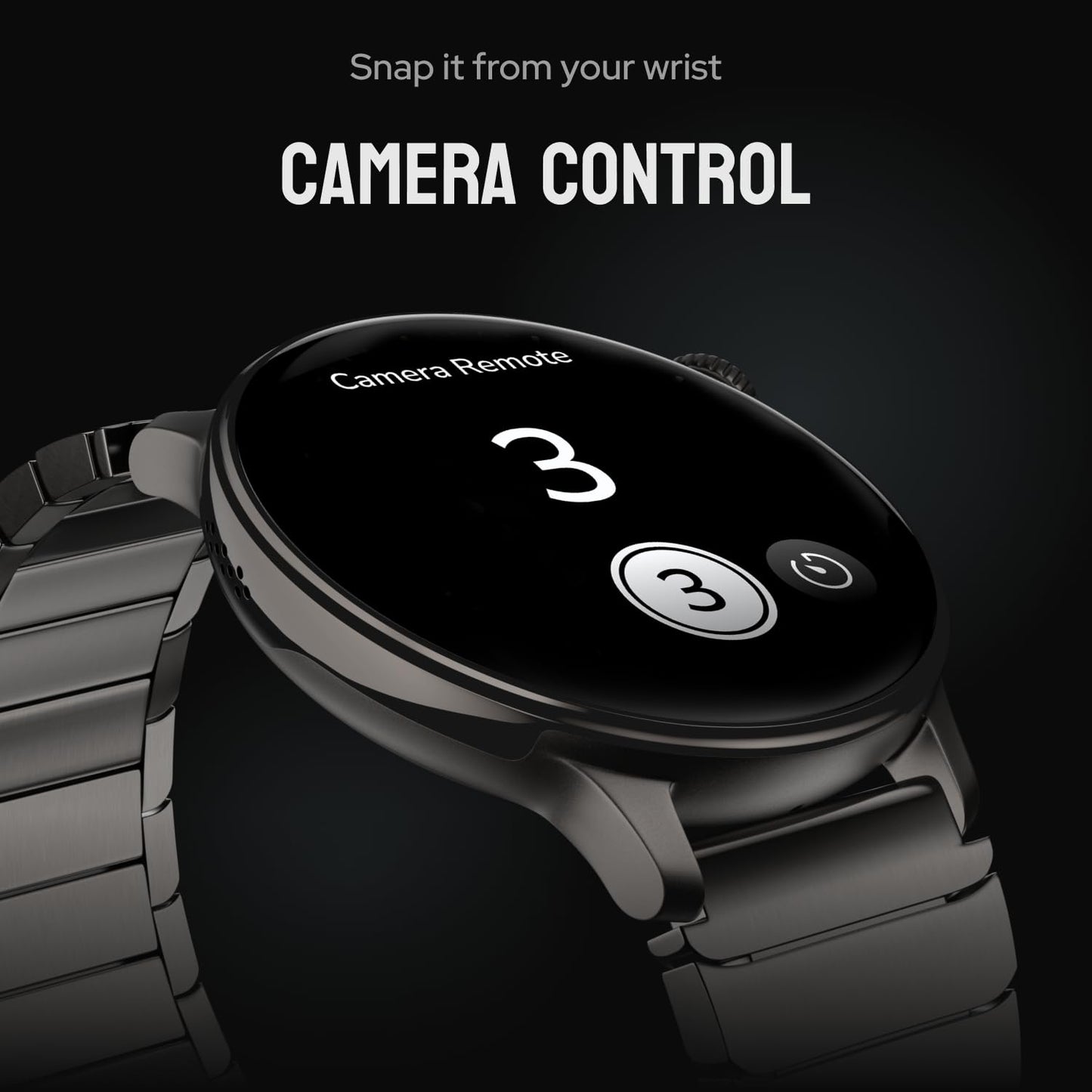 Noise Pro 6R 1.46" AMOLED Smart Watch, 1000 NITS, Powered by AI Pro, Built-in GPS, Strava Integration, Stainless Steel Dial, Video Watch Faces, 3ATM, Emergency SOS, TWS Connectivity (Classic Brown)