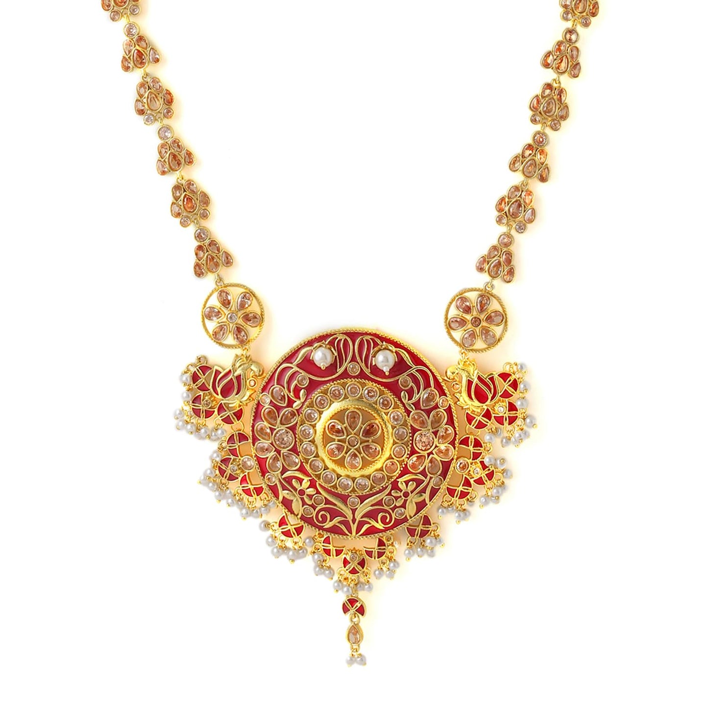 VOYLLA Apsara Bridal Die Gold Bridal Set