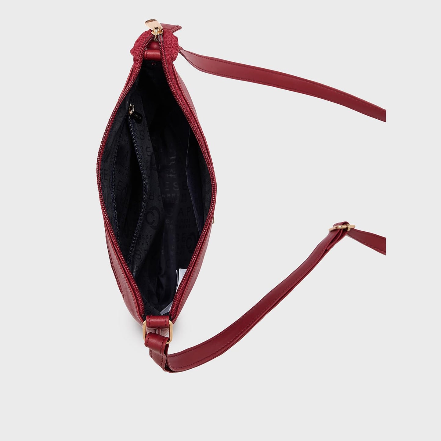 Caprese Rohde Sling Small Maroon Bag for Women|Adjustable Strap for Comfortable Wear|Stylish,Versatile Crossbody Bag for Everyday Use, Travel, and Special Occasions