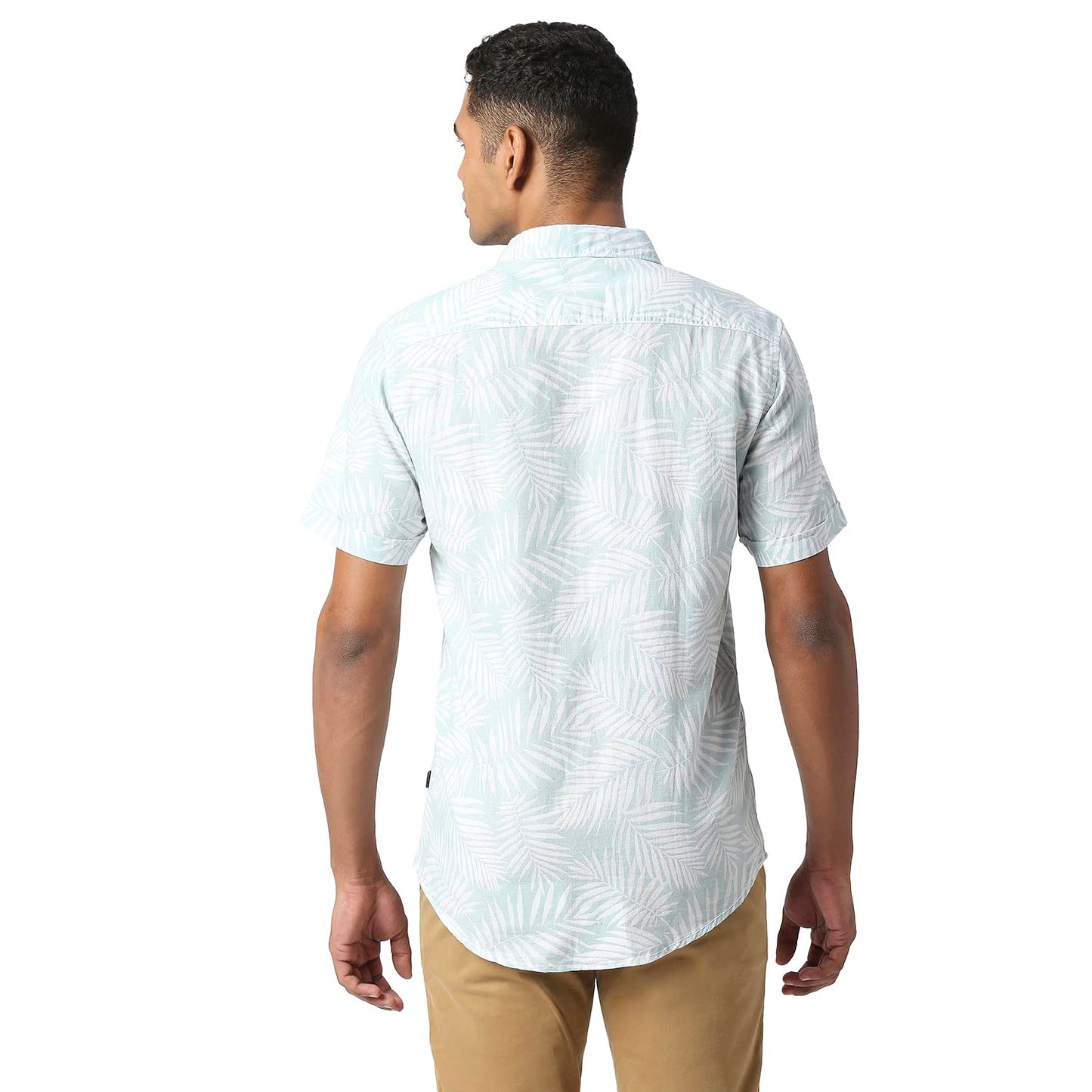 Pepe Jeans Men's Regular Fit Shirt (PM308159508L_Aqua