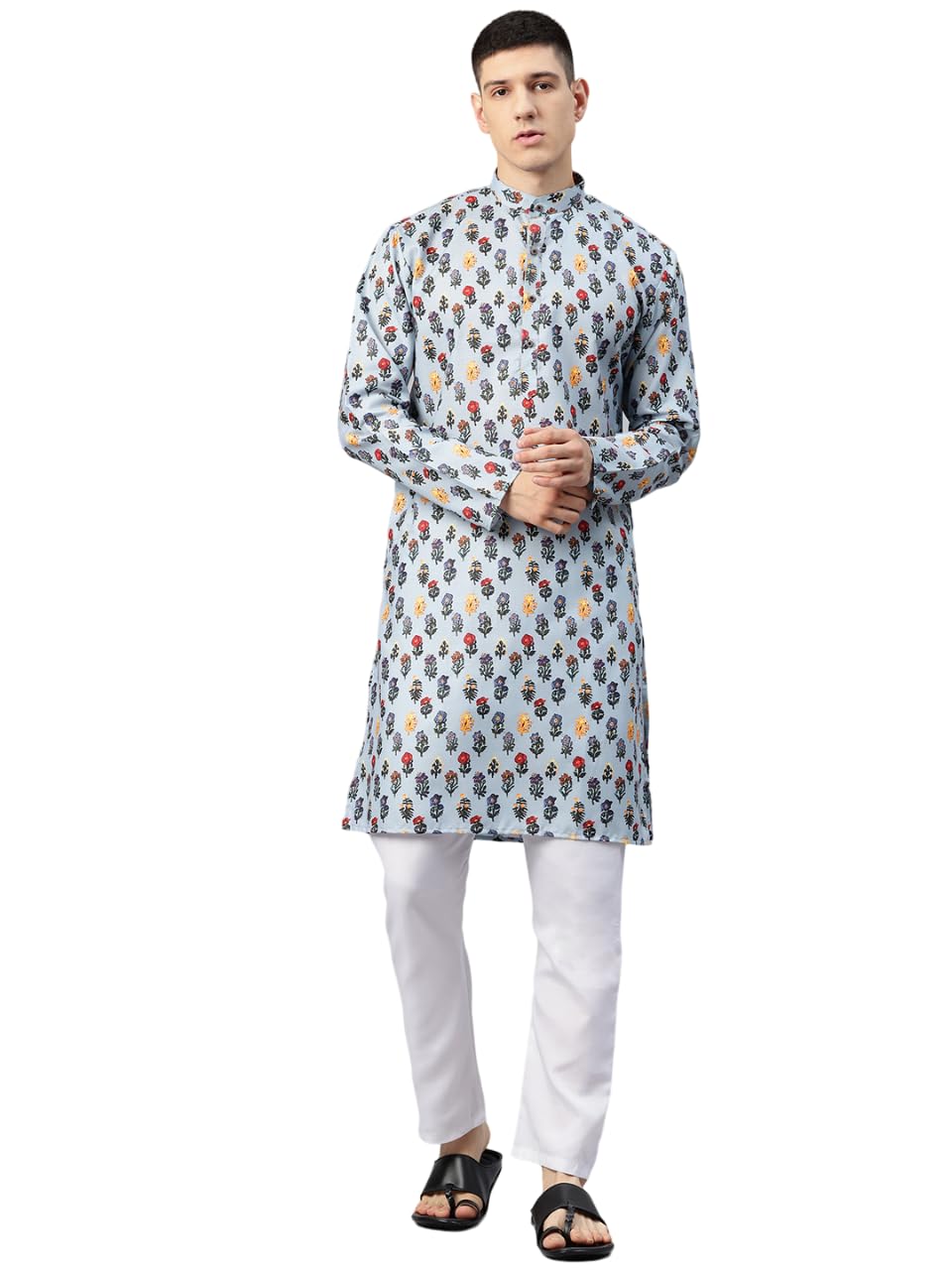 Luxrio Kurta with Pyjama Kurta Set for Men Long Regular Fit(KTSETLN-83-38)