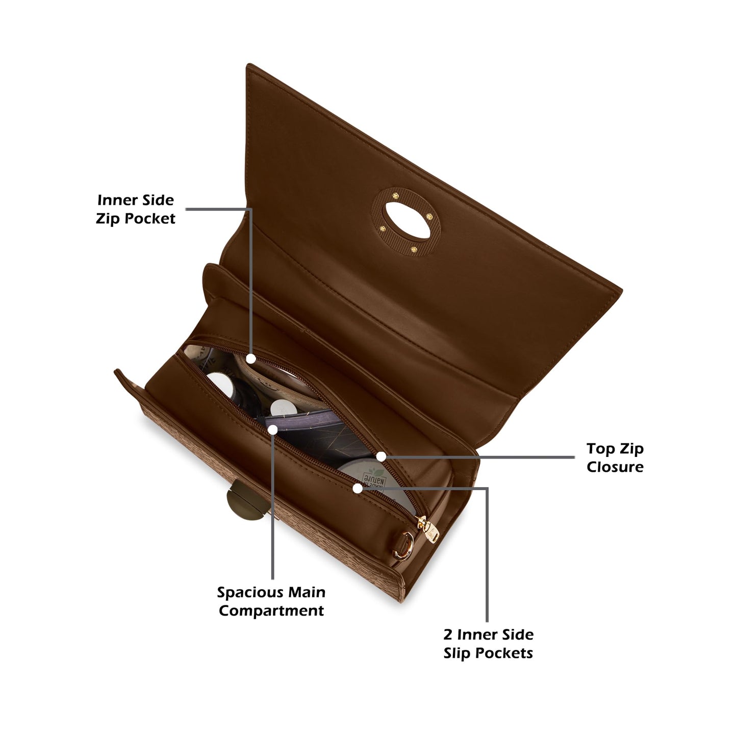 Lavie Signature Women's Charlotte Flap Satchel Handbag for Women | Satchel Bag for Work | Ladies purse | Stylish Shoulder Bag | Gift For Women