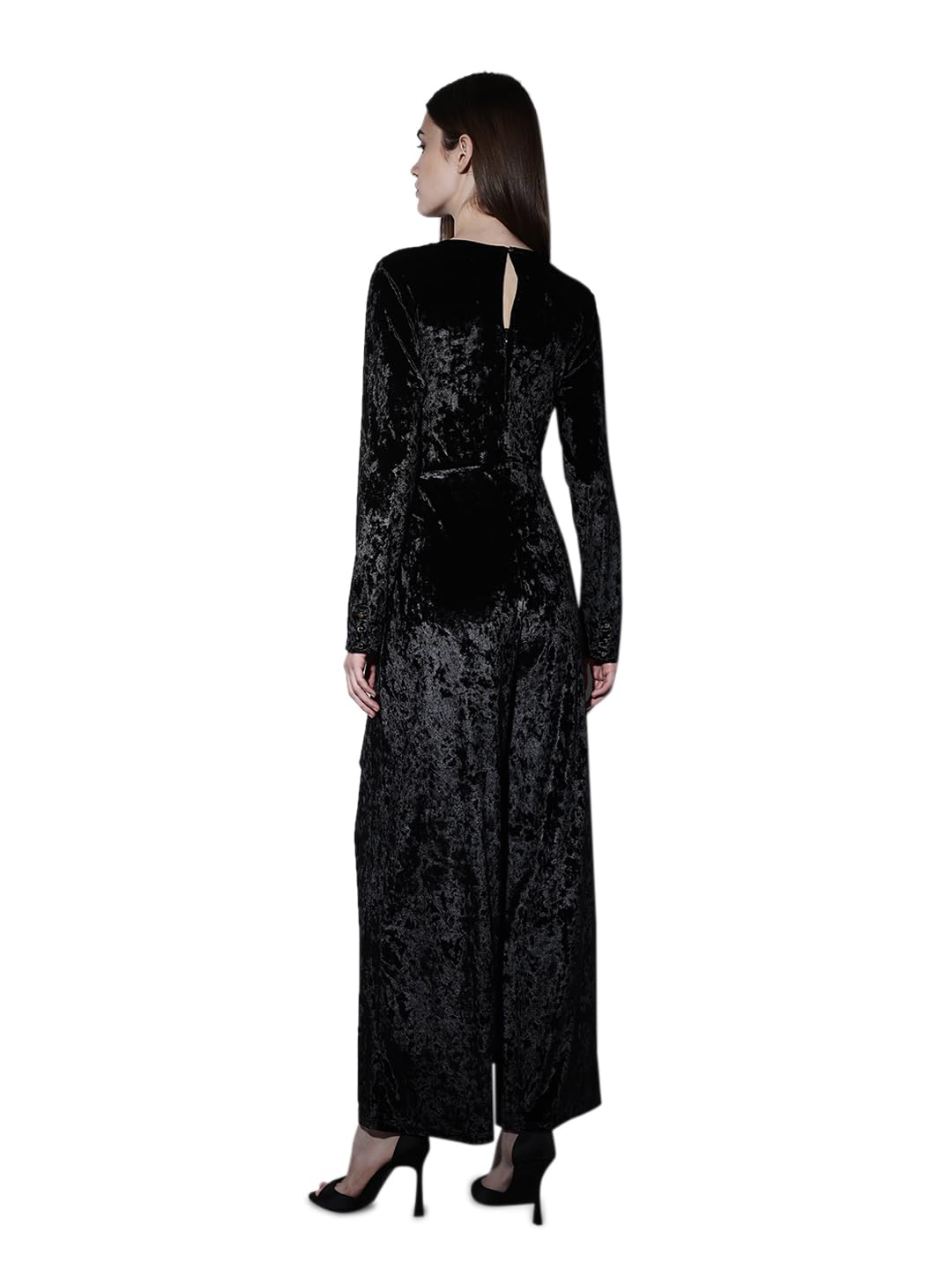 ONLY Women's Regular Fit Black Jumpsuit