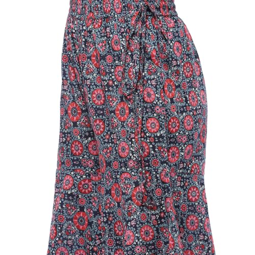 BIBA Women's Coral Polyester Kalidar Suit Set (SKDRUSTICBUTA9460SS24CRL