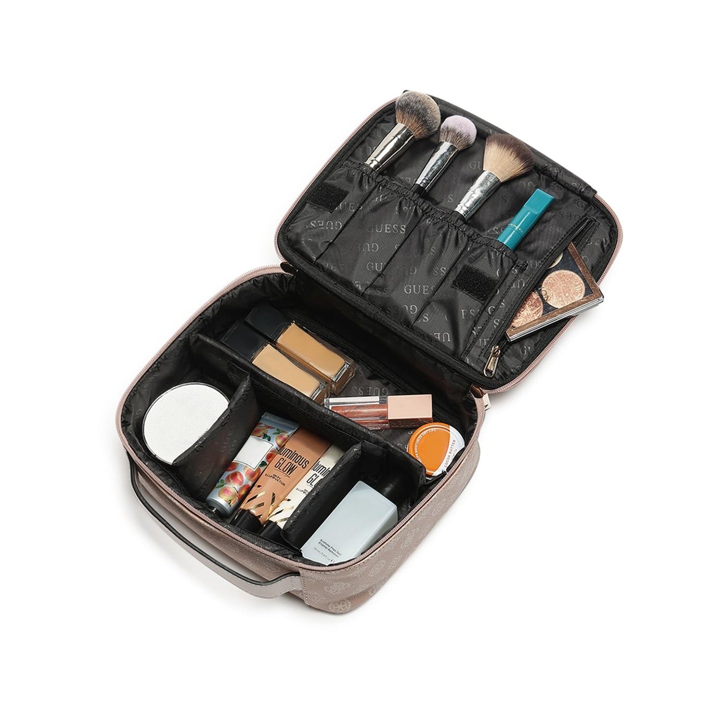 Guess Women's Rosewood Printed Cosmetic Bags| Ladies Purse Handbags | Gift For Ladies