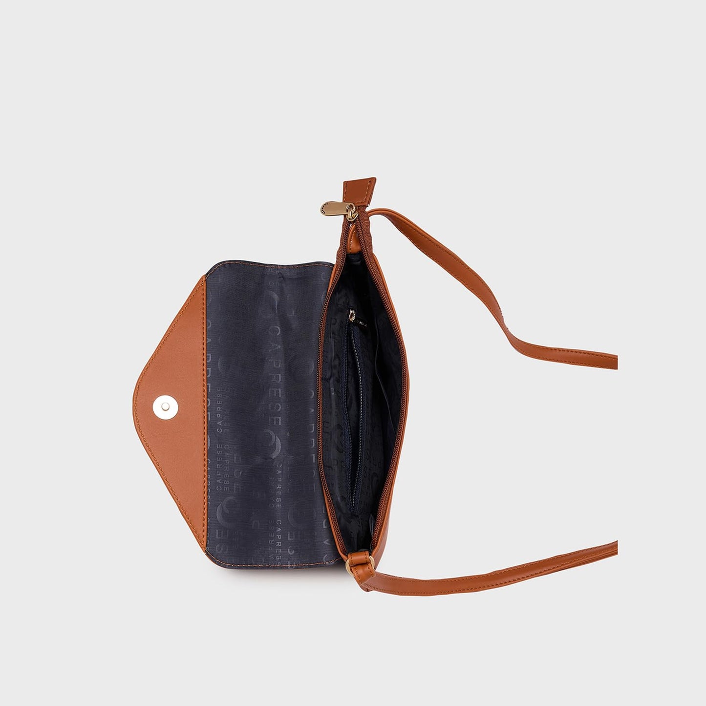 Caprese Rohde Bow Sling Small Brown Bag for Women|Adjustable Strap for Comfortable Wear|Stylish,Versatile Crossbody Bag for Everyday Use, Travel, and Special Occasions