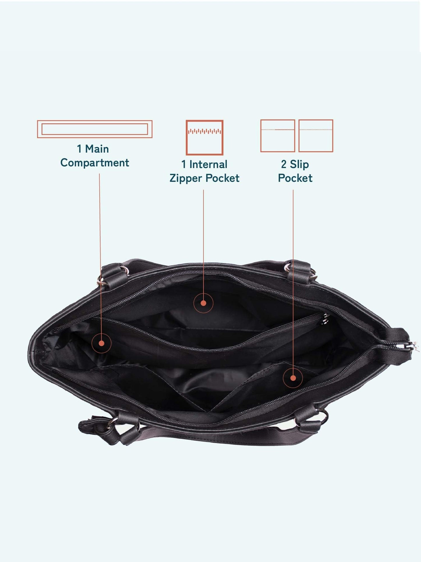 ZOUK Naisha Tote Bag - Nawabi Couture | Vegan Leather Handbag for Women