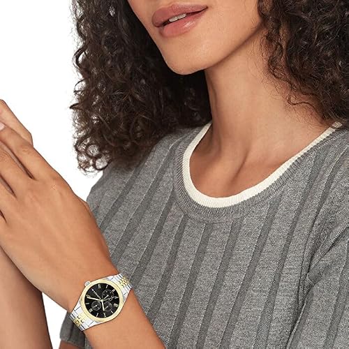 Tommy Hilfiger Women's Multifunction Stainless Steel Case and Link Bracelet Watch, Color: Two Tone (Model: 1782591), Two Tone