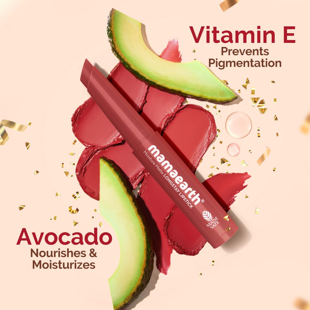 Mamaearth Moisture Matte Long Stay Lipstick Minis Gift Set - Bright and Bold | 8 Hour Moisture Lock | Up to 12-Hour Long Stay | Smudge Proof | Travel-Friendly| Gifting For Valentine's Day, Birthday, Anniversary & Special Occasions | Premium Gift Pack