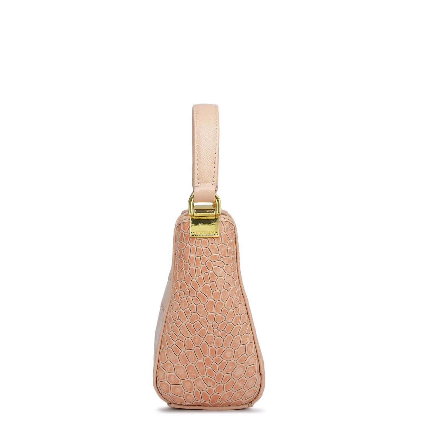 Da Milano Leather Satchel Bag for Women - Pink