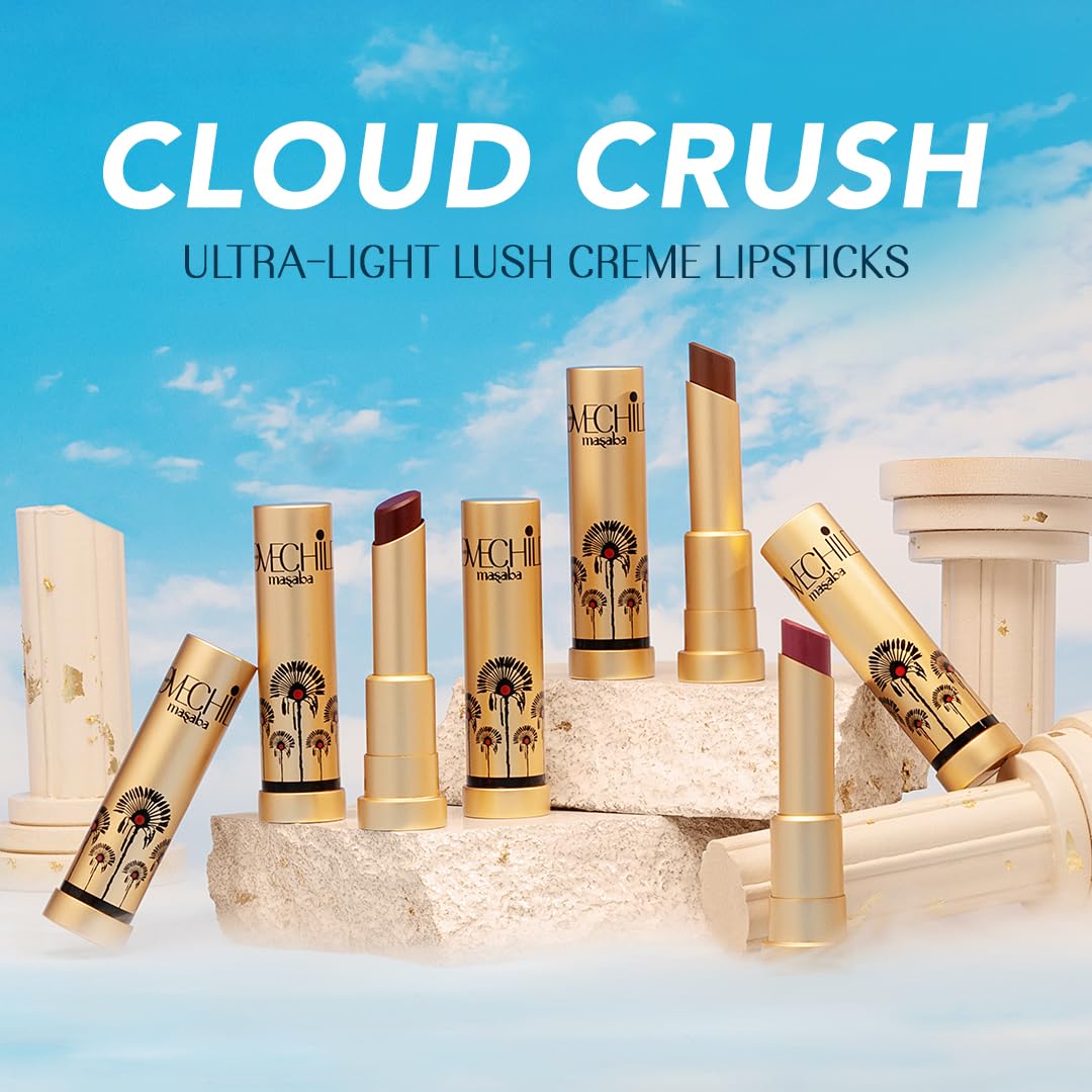 LoveChild Masaba Lush Creme Lipstick (Caramel Brown), Moisturizing Satin Finish with Ceramides & Shea Butter, Lightweight, Long-Lasting & Ultra-Smooth, For All Indian Skin Tones, Raincheck 3.5g