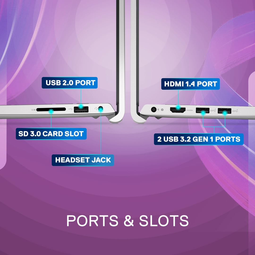 Dell Inspiron 3520 Laptop,12th Gen Intel Core i3-1215 Processor, 8GB, 512GB SSD, 15.6" (39.62Cms FHD, Win 11 + MSO'21, Silver, 15 Month McAfee Antivirus, Thin & Light-1.65kg