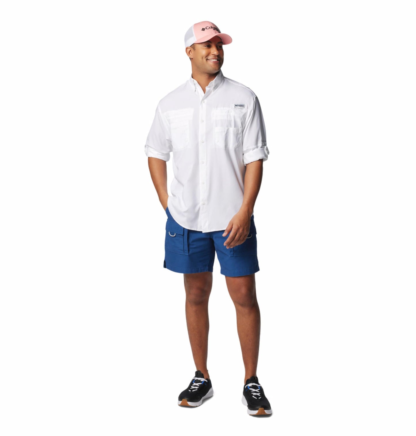 Columbia Men White Omni Wick Tamiami II Long Sleeve Hiking | Trekking | Camping | Safari Shirt, XXL