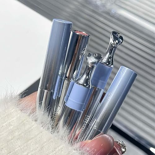 Cappuvini Mirror Water Shine Essence Lip Gloss | Moist and Submissive Light Texture | Moisturizing Lip Tint with Cooling Ice Roller Applicator | Lip Protection Formula | Long-Lasting Liquid Lipstick | Ice-Themed Shades Light Pink Light Nude Color With Hig