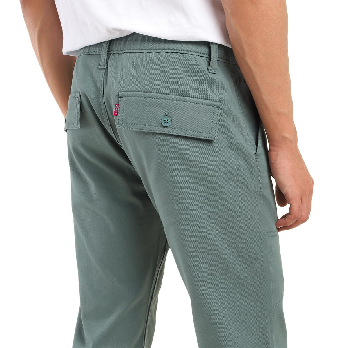 Levi's Men's Slim Casual Mid Rise Pants (000US-0002_Green, 34