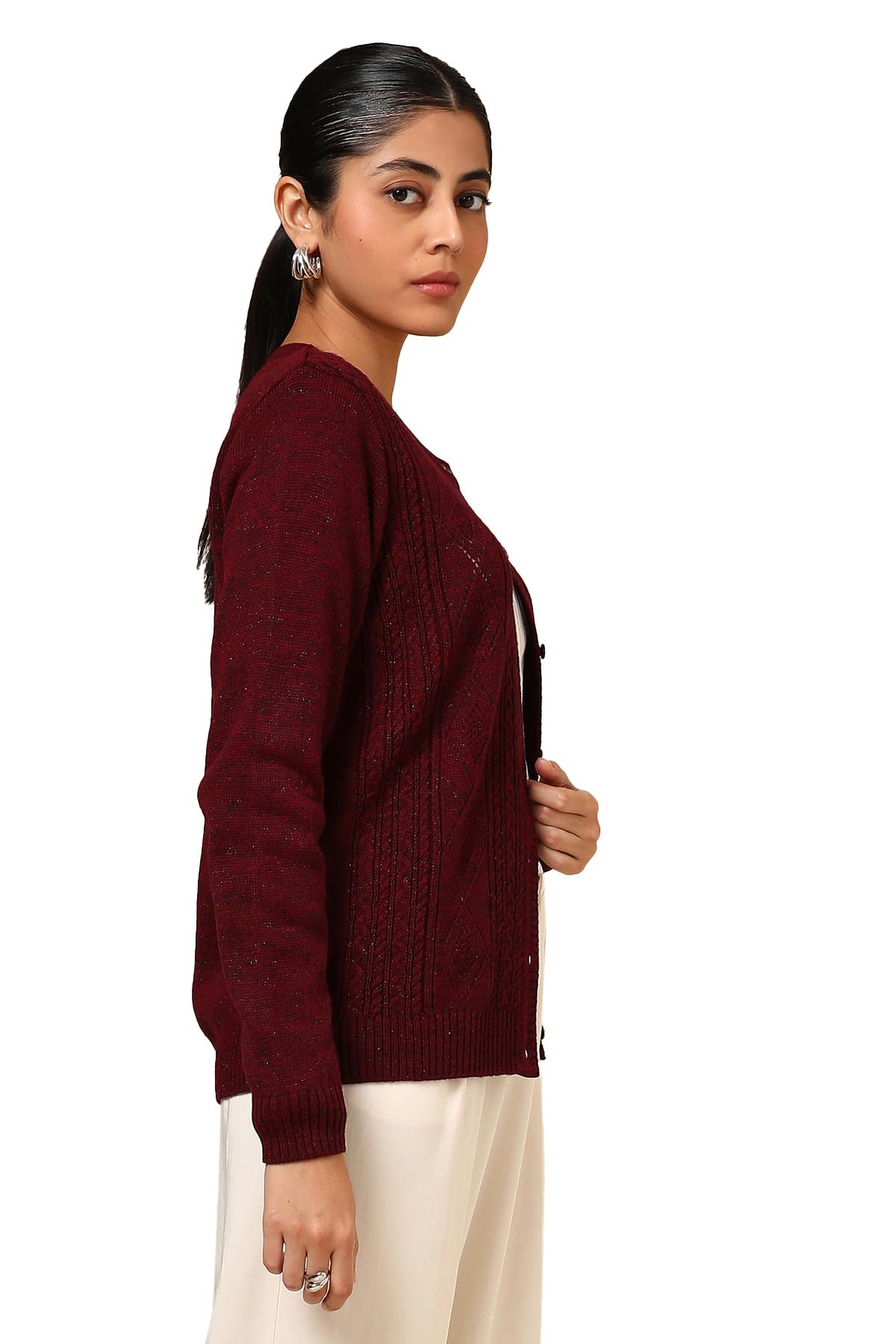 Soch Women's Acrylic Cardigan