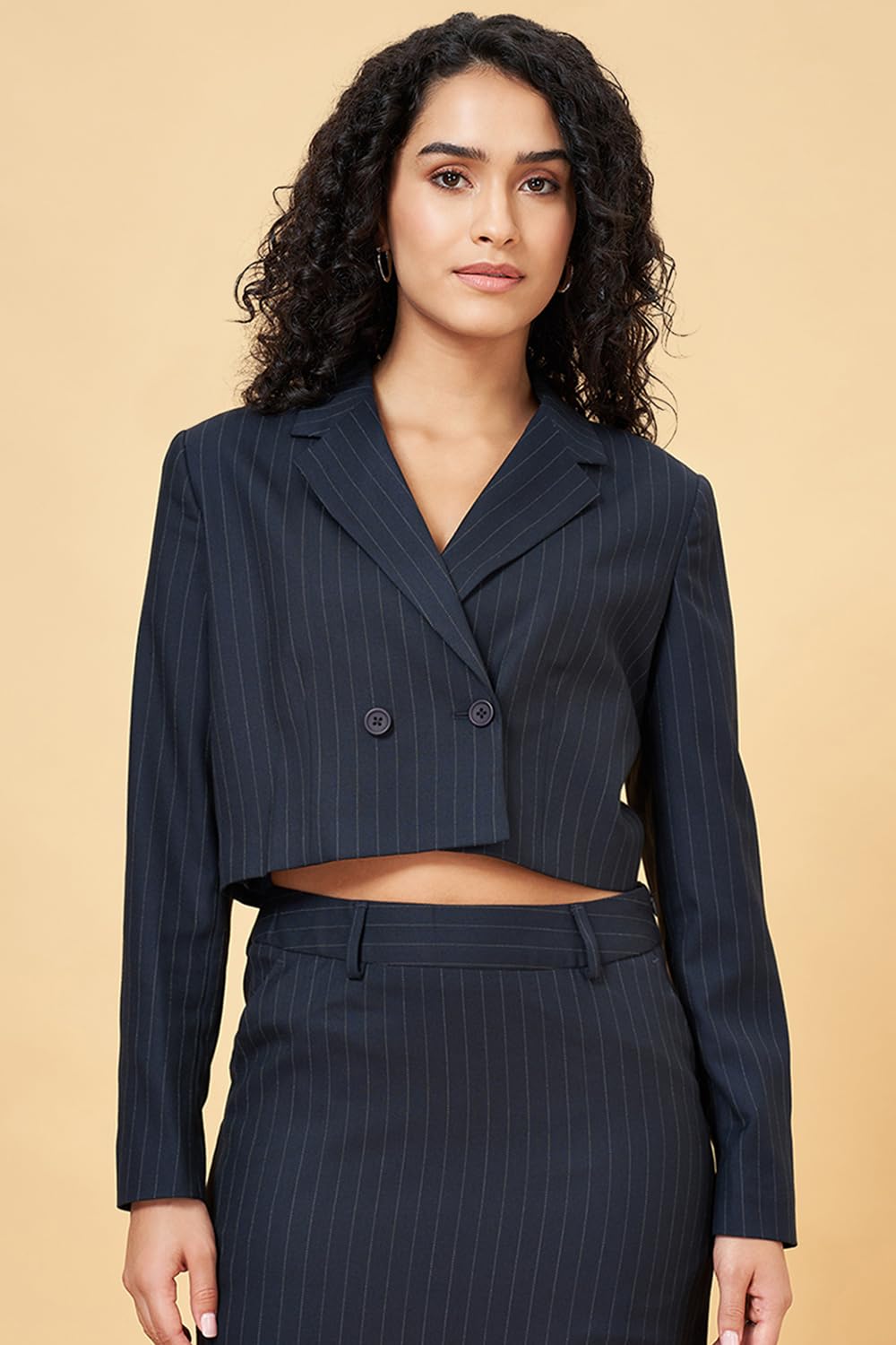 Women's Annabelle Navy Blazer Regular Fit,Baritone Blue,M