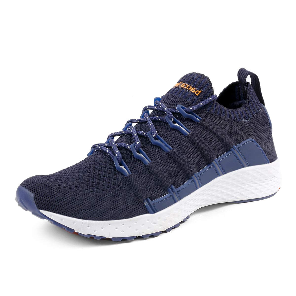 Bacca Bucci® Men's Stella Comfortable Running Shoes with Adaptive Smart Cushioning 5 in 1 Uni-Moulding Technology Professional Non Slip Sneakers - Blue, Size UK6