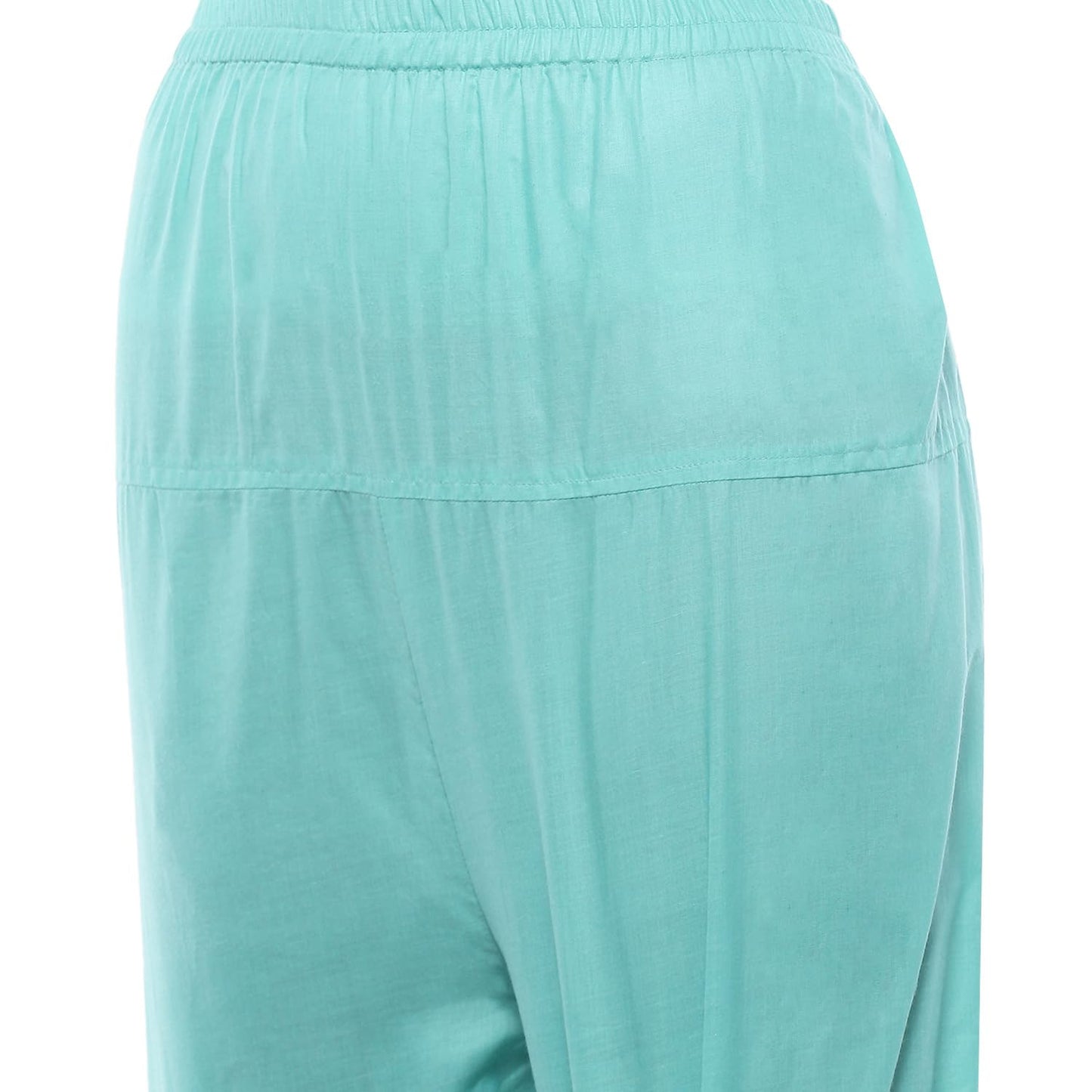 BIBA Women Cotton Blend Digital Print Unstitched Suit Set,Blue