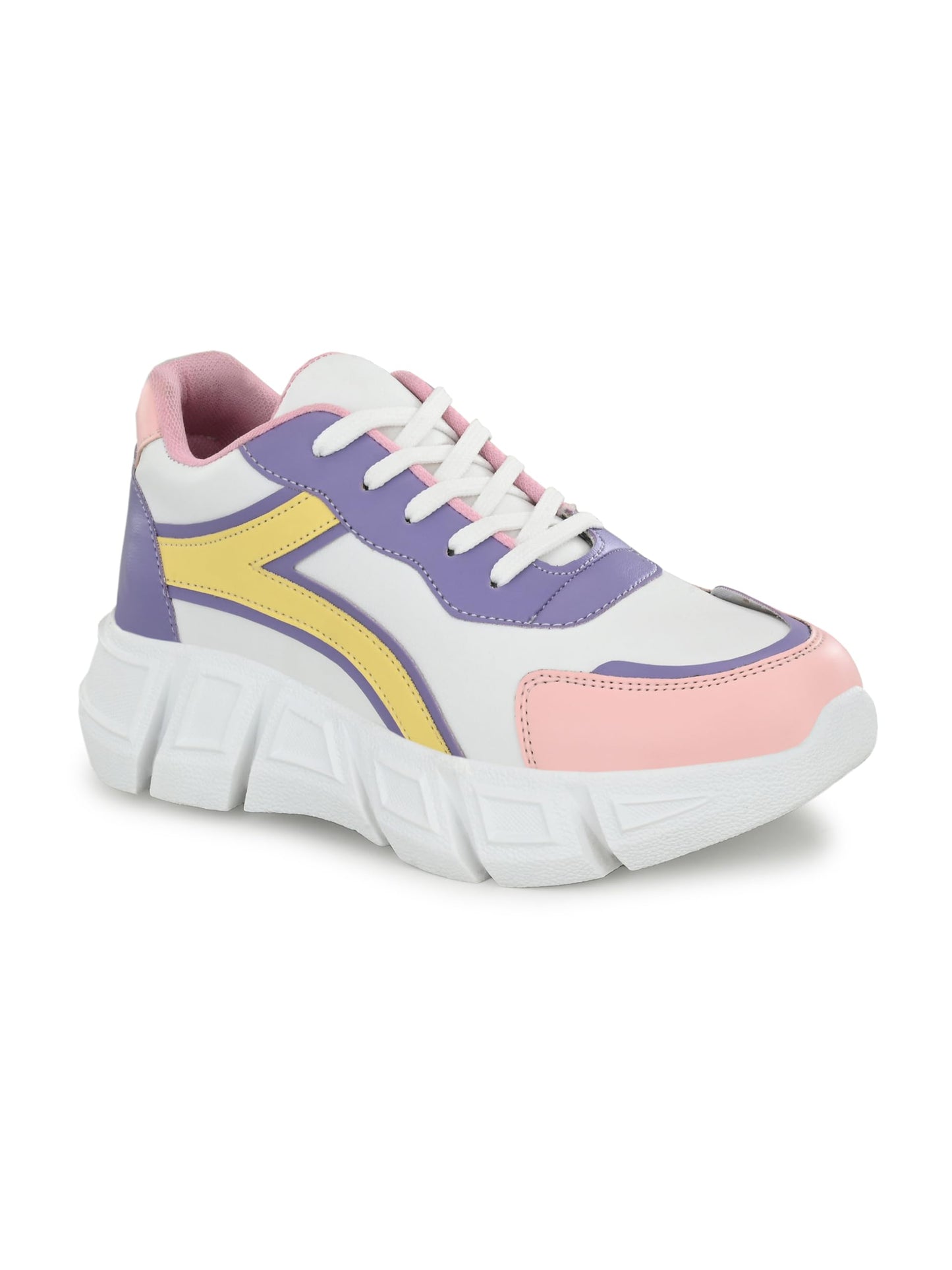 STANPHORD Women's Bliss White Sneakers_4 UK (TPRM 13003)